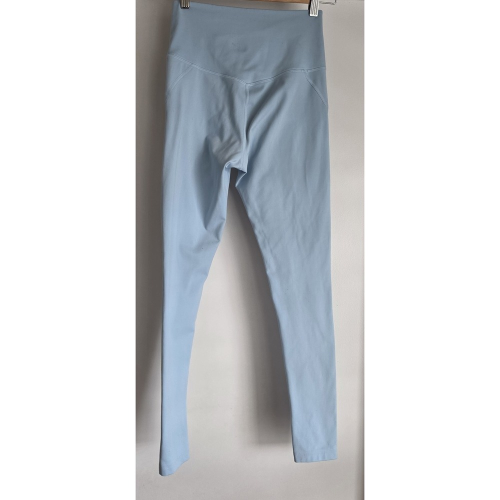 Girlfriend Collective Leggings S Light Blue Athleisure Solid Activewear Pants